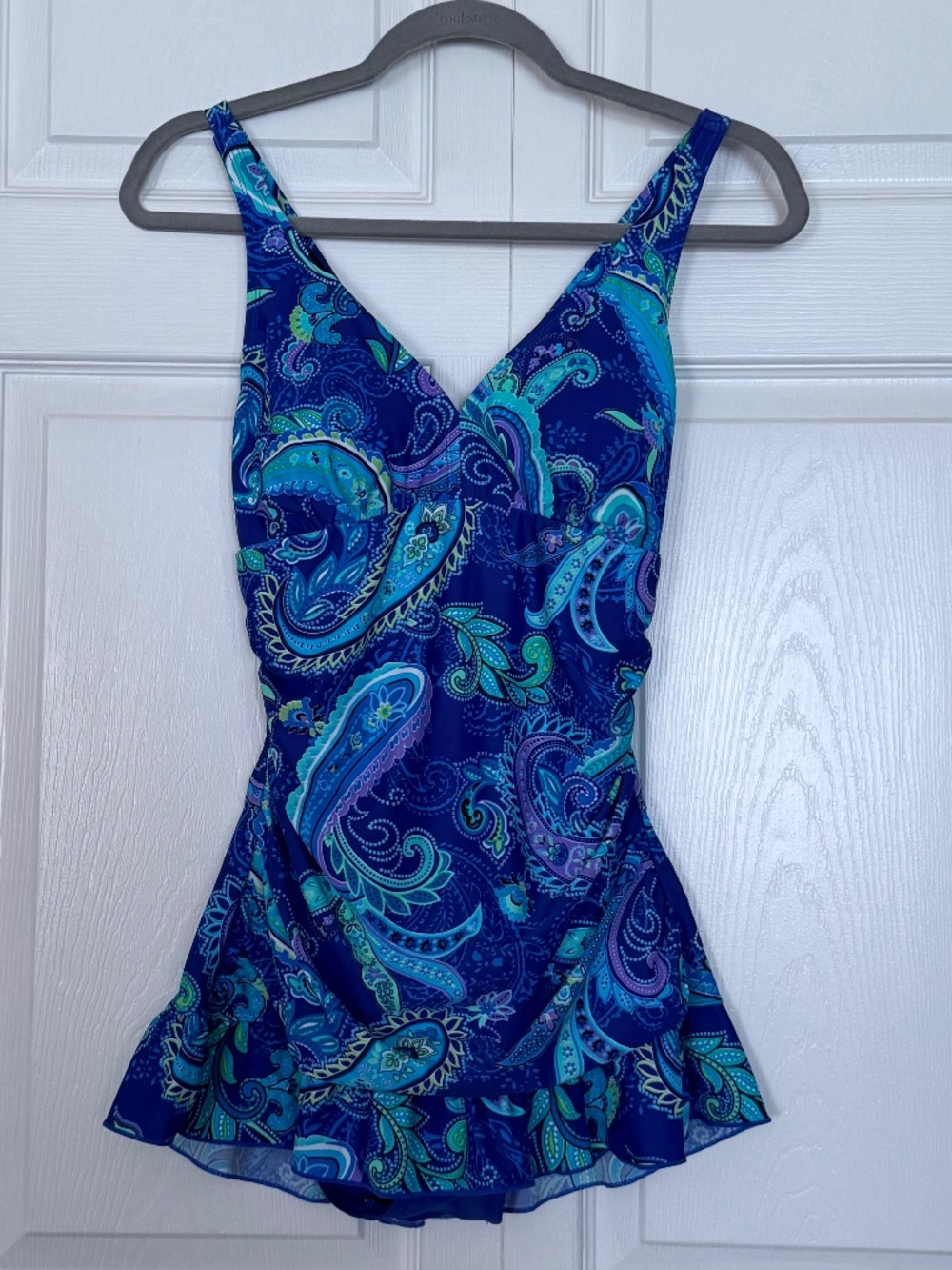 Ocean Dreams Signature Tankini Swimsuit Blue Paisley